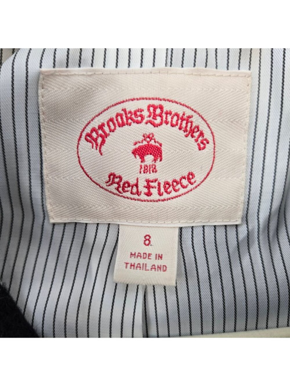 Brooks Brothers Red Fleece 100% Wool Plaid Blazer Jacket Size 8 - Picture 3 of 8